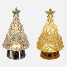 Led Magical Spinning Glitter Water Globe Christmas Tree